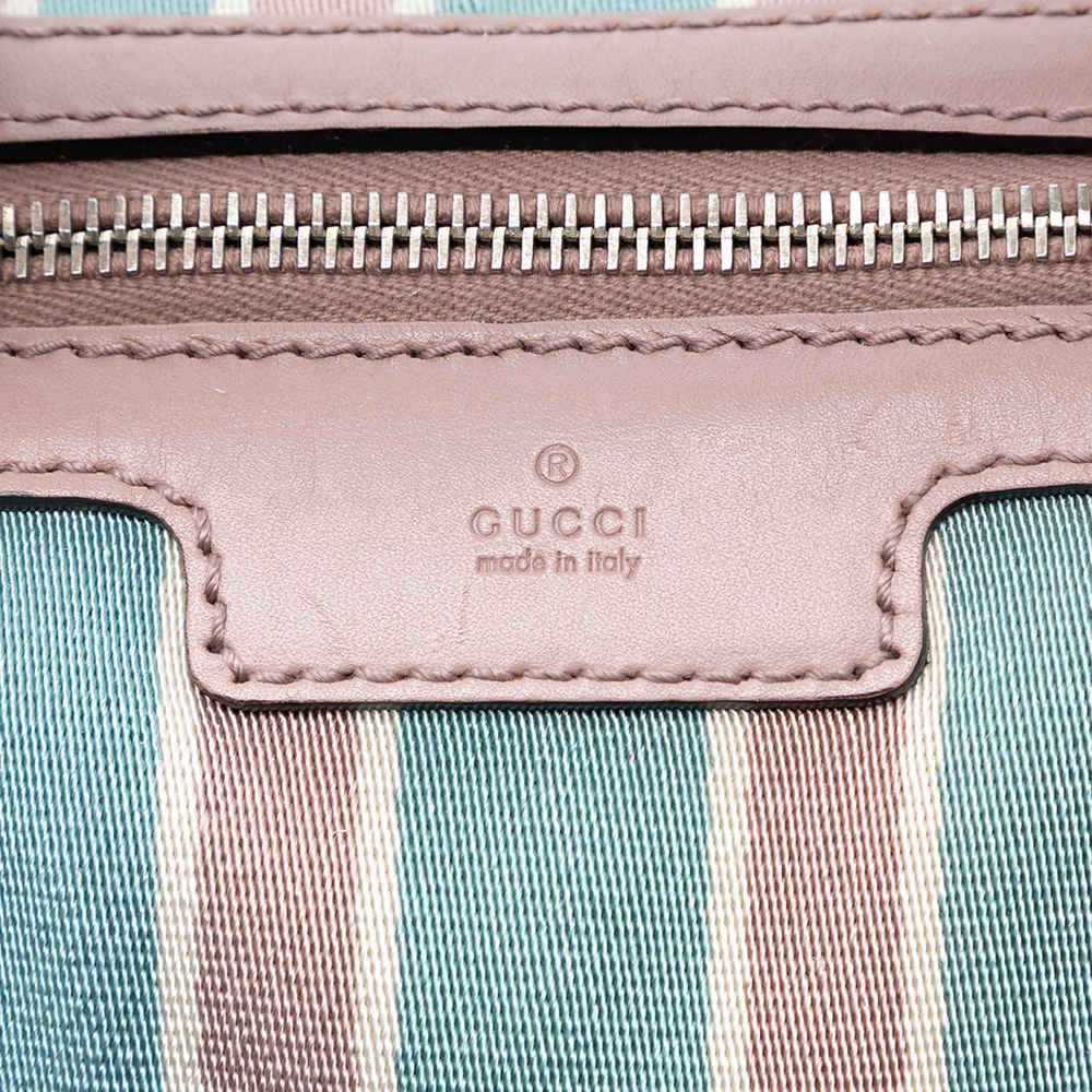 Pre-Loved Gucci Small GG Canvas Web Joy Boston Bag - Picture 5 of 7